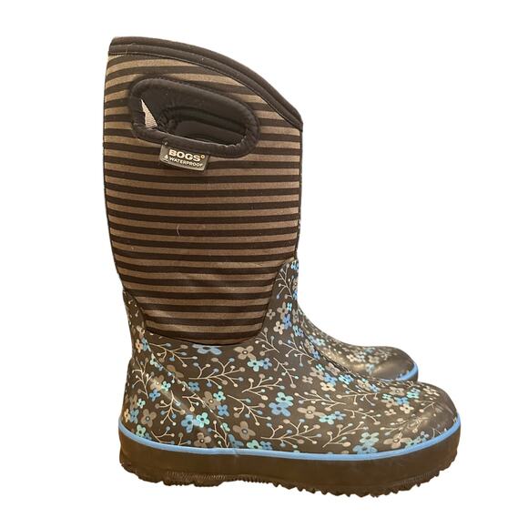 Girls BOGS Boots sz 3 Waterproof Insulated Winter Boots - Picture 1 of 8